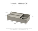 Kitchen Tableware Rack - Non-Punching Installation, Gray - Top-Down View