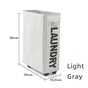 Rolling Laundry Basket with Wheels - 42L Capacity, Light Gray, 39*18.5*58CM