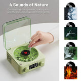 Black, KW03 Bluetooth Sleep Sound Machine - Retro Design with 1500mAh Battery - Front View