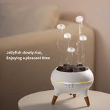 Dynamic Jellyfish Aroma Diffuser with Timer, Ambient Lighting, and Adjustable Mist Modes - Front View