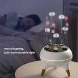 Dynamic Jellyfish Aroma Diffuser with Timer, Ambient Lighting, and Adjustable Mist Modes - Side View