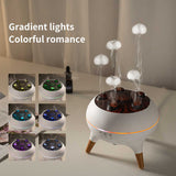 Dynamic Jellyfish Aroma Diffuser with Timer, Ambient Lighting, and Adjustable Mist Modes - 45-Degree Angle