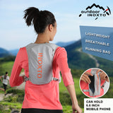 Lightweight Hydration Running Vest with 5L Capacity and Reflective Strips, Blue - Side View