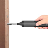 3.6V Li-ion Cordless Electric Screwdriver Set with 24 Bits, LED Light, and Torque Adjustment, 300rmp - Front View