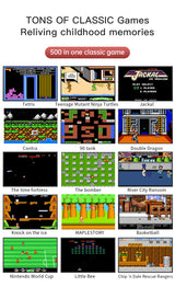 G5 Retro Handheld Game Console with 500 Classic Games - Green - Side View
