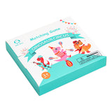 Dinosaur Circus Matching Game for Kids with Wooden Dice and Timer - Front View