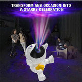 Astronaut Galaxy Projector Night Light with Remote Control(Pentagram) - Side View