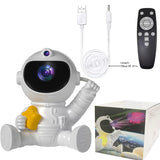 Astronaut Galaxy Projector Night Light with Remote Control(Pentagram) - 45-Degree Angle