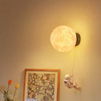 Astronaut Moon Wall Lamp with LED White Light,Diameter 20cm