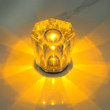 Crystal LED Table Lamp with Starburst Effect, Rechargeable and Portable Design,Type A 90mm (H) ? 82mm (W)