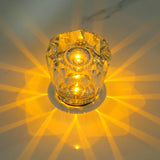 Crystal LED Table Lamp with Starburst Effect, Rechargeable and Portable Design,Type B 90mm (H) *85mm (W)