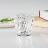 Crystal LED Table Lamp with Starburst Effect, Rechargeable and Portable Design,Type C 90mm (H) *88mm (W) - Front View