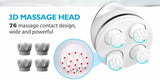 Blue Portable 3D Electric Massage Device with Adjustable Speeds and USB Charging - 45-Degree Angle