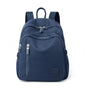 Blue Mini Nylon Multi-Compartment Backpack - Lightweight and Stylish Everyday Bag