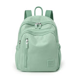 Light Green Mini Nylon Multi-Compartment Backpack - Lightweight and Stylish Everyday Bag