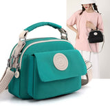 Pink Compact Nylon Crossbody Bag - Stylish and Versatile Shoulder Purse - 45-Degree Angle