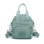 Green Mini Waterproof Nylon Backpack - Lightweight Casual Crossbody Bag