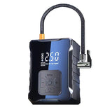 SF007 Digital Tire Inflator with LED Display and Multiple Nozzles - Compact and Powerful(Three-purpose lithium battery) - Front View