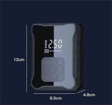 SF007 Digital Tire Inflator with LED Display and Multiple Nozzles - Compact and Powerful(Three-purpose lithium battery) - Side View