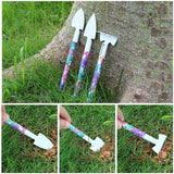YL/L10 Green 10-Piece Floral Gardening Tool Set with Carrying Case - Durable and Stylish - Side View