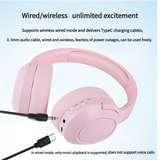Black TL-29 PRO Wireless & Wired Over-Ear Bluetooth Headphones – Comfortable and Versatile - Front View