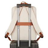 Off White Waterproof Business Backpack - 31L Capacity, Stylish and Versatile - Side View