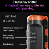 Gray Multifunctional Ultrasonic Dog Repeller & Flashlight - Long-Range SOS Emergency Light - Side View