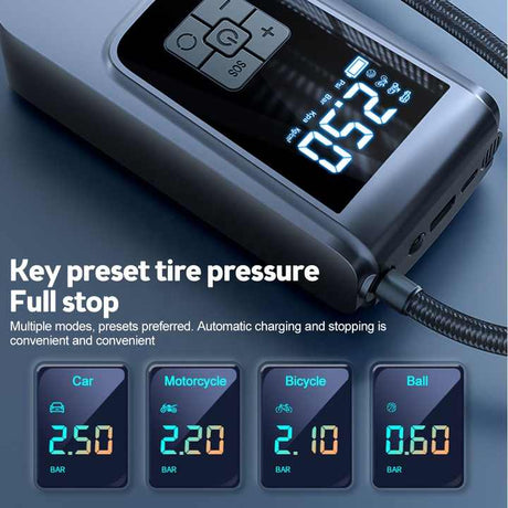 ST-9624B Advanced Portable Wireless Digital Tire Inflator with USB Charging, 150 PSI Max Pressure, Portable