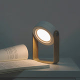 Red Transformable Lantern Desk Lamp with USB Rechargeable Battery - Touch Control, 3 Brightness Levels, 0.3W - Front View