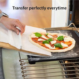 Non-Stick Flexible Pizza Peel with Handle - Perfect for Baking and Serving, 8 inches 42cm*25.5cm - 45-Degree Angle