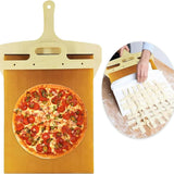 Non-Stick Flexible Pizza Peel with Handle - Perfect for Baking and Serving, 12 inches 52.5cm*35cm - Side View