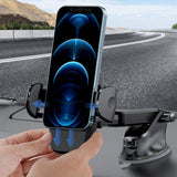 360° Adjustable Car Phone Holder - Dashboard and Air Vent Mount（S161+CF26） - Top-Down View