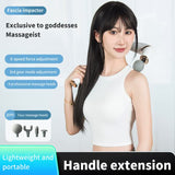 Green Portable Elbow Massage Gun - 2000 mAh Muscle Relaxation Tool - Top-Down View
