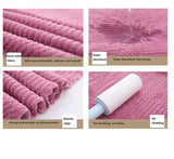 (2 PCS Purple) Coral Fleece Towel and Bath Towel Set - Ultra Soft, Absorbent, and Lint-Free for Home and Spa - Top-Down View