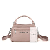 Blue Waterproof Nylon Crossbody Bag - Lightweight and Adjustable Strap Shoulder Bag for Women - 45-Degree Angle