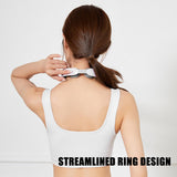 Gray 12-Level Intelligent Neck Massager with Heating Function - Pain Relief and Relaxation