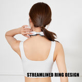 Gray 12-Level Intelligent Neck Massager with Heating Function - Pain Relief and Relaxation - Top-Down View