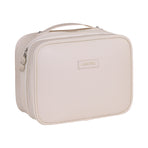Brown Premium 5-in-1 Multifunctional PU Cosmetic Bag - Spacious Travel Organizer for Makeup, Toiletries, and Cosmetics