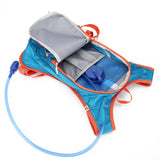 Purple Outdoor Sports Hydration Backpack for Running, Hiking, and Cycling - Lightweight and Waterproof - Top-Down View
