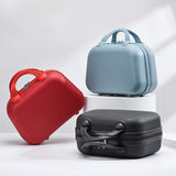 White Handheld Makeup Organizer - Compact and Portable Cosmetic Storage Case with Multiple Color Options - Side View