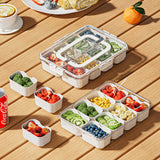 Fresh-Keeping Storage Box - Transparent Food Storage Container with Secure Lid for Kitchen Organization, Salad Crisper - Front View