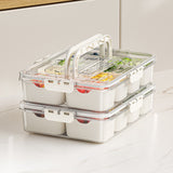 Fresh-Keeping Storage Box - Transparent Food Storage Container with Secure Lid for Kitchen Organization, Salad Crisper - Top-Down View
