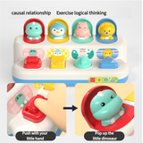 Animal Shape Sorter Toy - Educational Toy for Toddlers 18 Months and Above - Interactive Colorful Button Press Toy - Side View