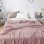 Cotton Waffle Blanket - Air Conditioning Blanket/Throw/Summer Quilt, 200*230cm,Bean Paste Color