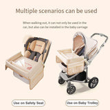 Little Bear Little Elephant Little White Rabbit Children's Portable Car Seat Activity Tray - Multifunctional Travel Desk - Side View