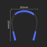 Black Hands-Free Adjustable LED Neck Reading Light with 3 Modes for Night Walking and Reading - Rear View