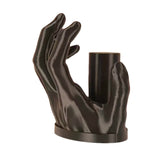 Creative Hand-Shaped Toilet Paper Holder - Unique Wall-Mounted Design - Top-Down View