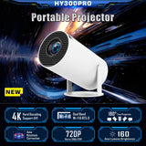 Portable 180 Degrees Adjustable Mini Projector - Full HD Home Theater - Front View