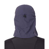 Blue UV Protection Outdoor Sun Hat with Neck Flap - Lightweight and Breathable - Top-Down View