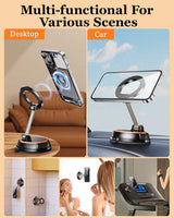 360 Degree Rotating Magnetic Phone Holder - Strong Suction and Stable Design - Top-Down View